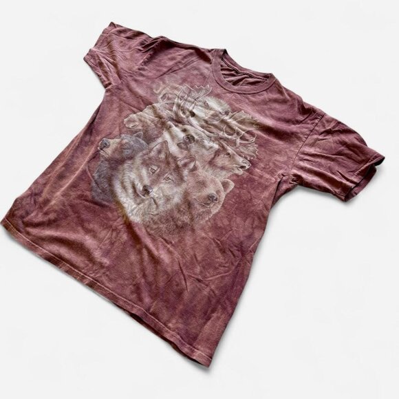 The Mountain Wolf Wildlife Graphic Tee XL Black Nature Animal Vintage Y2K - Picture 3 of 9